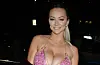 strapless open back dress Jenna Mini Dress Garden Serenade - Pink Floral Ruched Mini Dress main image 0