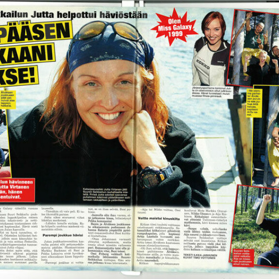 SEISKA 27/2001 Suuri seikkailu -ohjelmassa yleisösuosikki kertoi Seiskalle odottavansa kisan jälkeen eniten soittoa uudelle kullalleen Petterille. SEISKA 27/2001 Suuri seikkailu -ohjelmassa yleisösuosikki kertoi Seiskalle odottavansa kisan jälkeen eniten soittoa uudelle kullalleen Petterille.