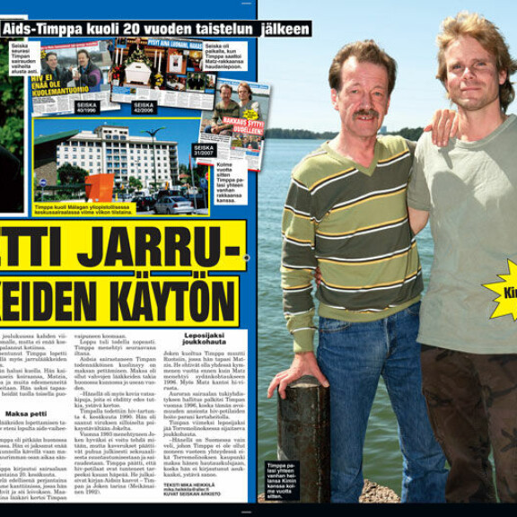 SEISKA 28/2010 Matzin menehtymisen jälkeen Timppa masentui pahasti ja halusi itsekin kuolla. SEISKA 28/2010 Matzin menehtymisen jälkeen Timppa masentui pahasti ja halusi itsekin kuolla.