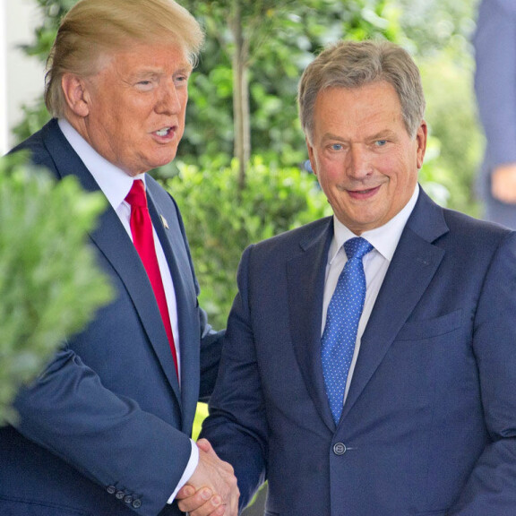 Presidentti Sauli Niinistö Donald Trumpista ja Vladimir Putinista: He ovat ihan ihmisiä siinä kuin muutkin! Sauli Niinistö ja Donald Trump.