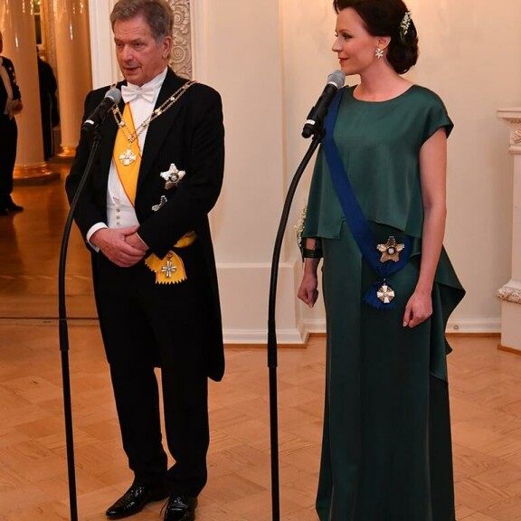 Presidentti Sauli Niinistö ja rouva Jenni Haukio Jenni Haukio