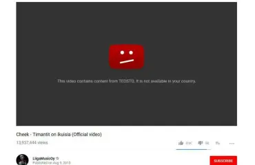 YouTube-kohussa pikakäänne: Musiikkivideot palautuvat näkyviin aivan pian!