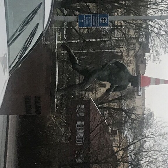 Paavo Nurmen patsas joutui yöllä hilpeän ilkivallan kohteeksi - kuva! Turun kaupunki harkitsee rikosilmoitusta! Paavo Nurmen patsas Turussa.