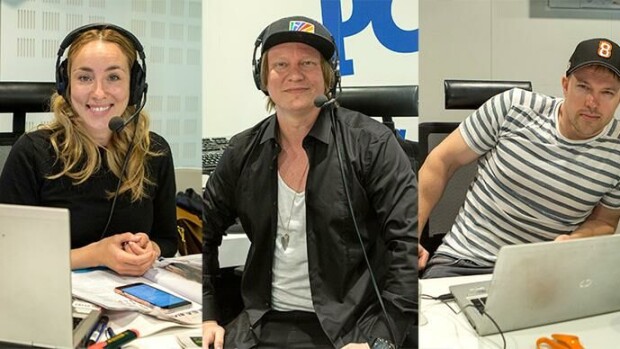 Mitä ihmettä, Anni Hautalaa piikitetään Jaajon sylissä: 'Et jumal***a heilu!' Video! anni hautala, jaajo linnonmaa ja juha perälä aamulypsyssä.