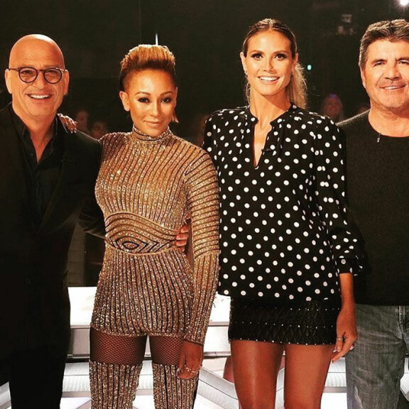 Hyviä uutisia Heidi Klumin faneille: huippumallin halpisvaatteet saapuvat Suomeen! Heidi Klum, Simon Cowell, Mel B ja Howie Mandelin