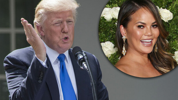Presidentti Donald Trump blokkasi megastaran Twitterissä: Lol, kukaan ei tykkää sinusta! Presidentti Donald Trump ja Chrissy Teigen