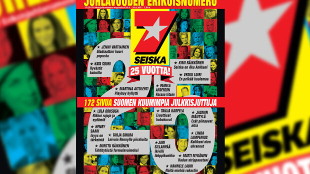 JUHLAVUODEN ERIKOISNUMERO! SEISKA 17/2017 kansi, seiska