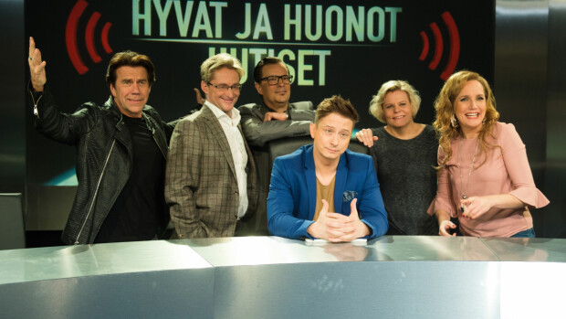 Seiska Hyvät ja huonot uutiset -kulisseissa: luvassa hulvatonta läpänheittoa! Hyvät ja huonot uutiset nähdään jälleen Nelosella.