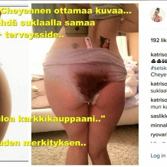Katri Sorsan hillitön versio seksikkäästä tikkarikuvasta: meneekö jo liian pitkälle? Kuva!