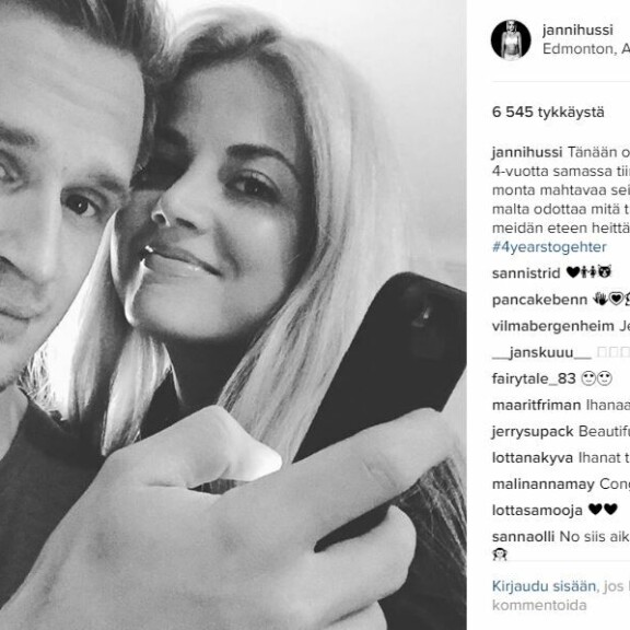 NHL-tähti Lauri Korpikoski ja fitness-kaunotar Janni Hussi: ero!