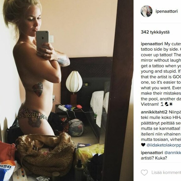 Wau, miten näyttävä tatuointi, Iida Ketola - kuva!