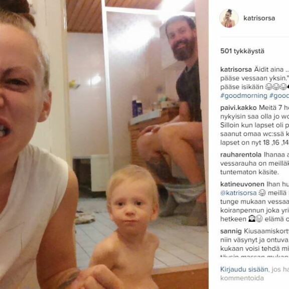 Katri Sorsa avautuu vessakäynneistään: Yhteiskakkaa ja joskus jopa naapurit kuulevat!