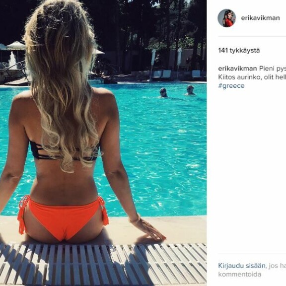 Huh, mikä bikinibeibe - Dannyn tangokuningatarkulta Erika Vikman on kuumaakin kuumempi - kuvat!