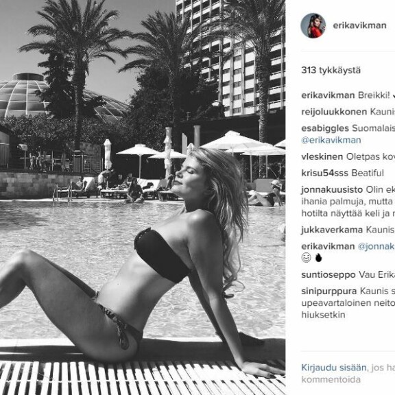 Huh, mikä bikinibeibe - Dannyn tangokuningatarkulta Erika Vikman on kuumaakin kuumempi - kuvat!