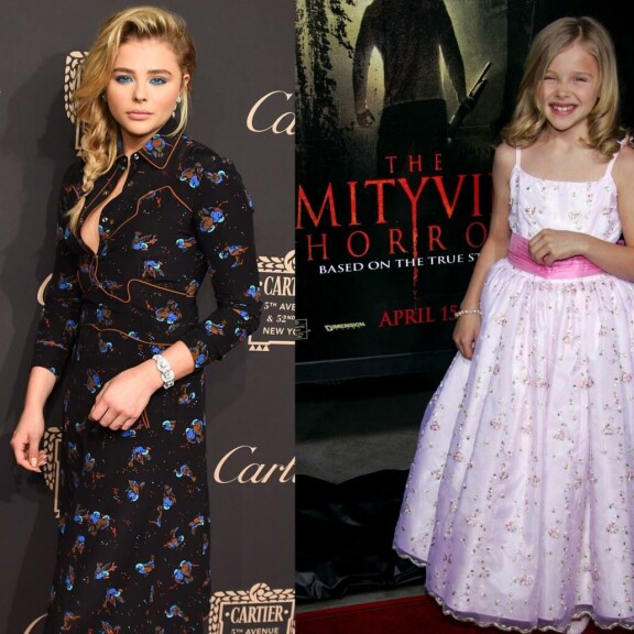 Chloë Moretz, 19, on paiskinut töitä jo 11 vuotta - suloinen kuva uran alusta!