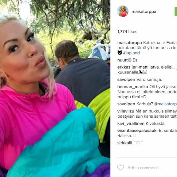 Maisa Torppa ja Jari-Matti Latvala ensimmäisessä yhteiskuvassa: lemmenloma Lapissa!
