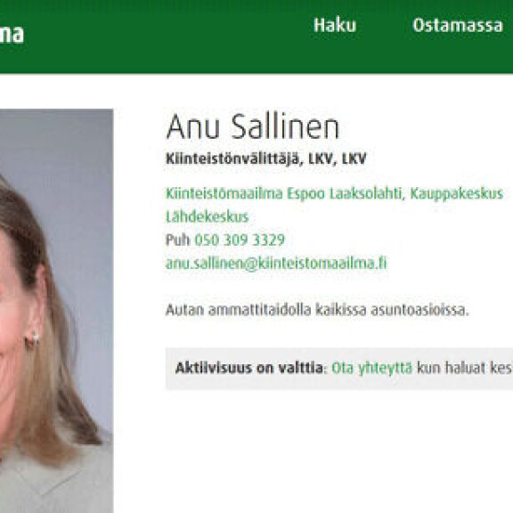 Näyttelijä Anu Hälvä vaihtoi alaa!