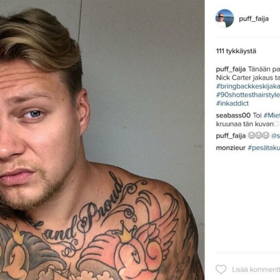 Shirly Karviseen yhdistetty Lauri Taats on tatuoitu komistus – viihtyy Cheekin kanssa samassa ystäväpiirissä!