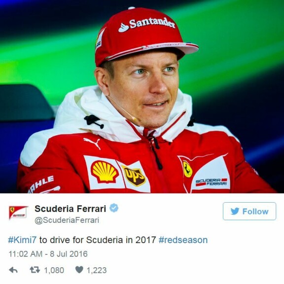 Mintun vihjailut pitivät paikkansa: Kimi jatkaa Ferrarilla!