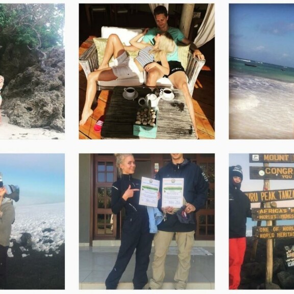 Lotta Hintsa ja Kristian-rakas häämatkalla: bikinikuvia Mombasasta!