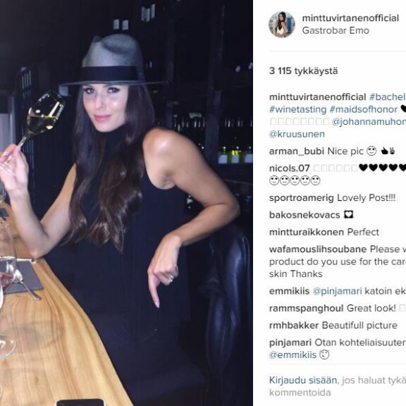 Kimin Minttu-rakas juhli polttareitaan kuumana lentoemäntänä: mukana jalkapallotähtiä – kuvat!