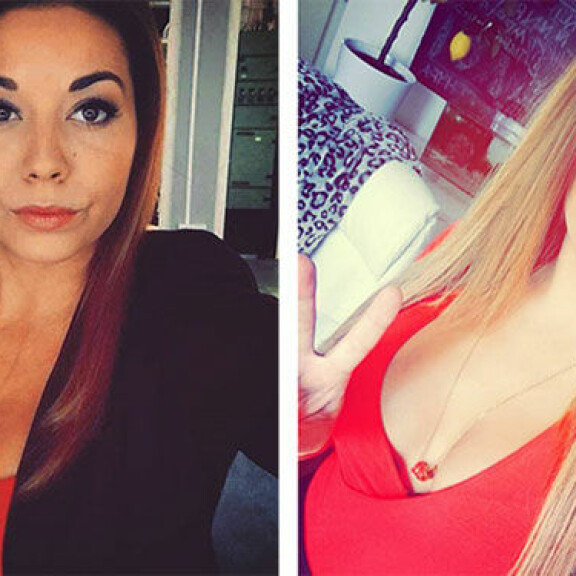Amanda Harkimo näyttää, miten rintojen koko 'muuttuu' kikkojen mukaan - kuvavertailu!!
