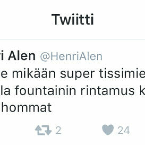 Julkkiskokki kompastui 'tisukohuun': ihmetteli Sara La Fountainin rintojen kasvua! http://www.seiska.fi:8080/sites/default/files/admin/henri625.jpg