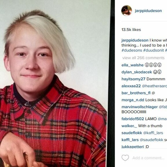 Kääk, millainen kampaus Duudson-Jarpilla oli teininä: Olin kuumis!