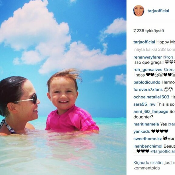 Aww, näin suloinen on Tarja Turusen Naomi-tytär - kuva!