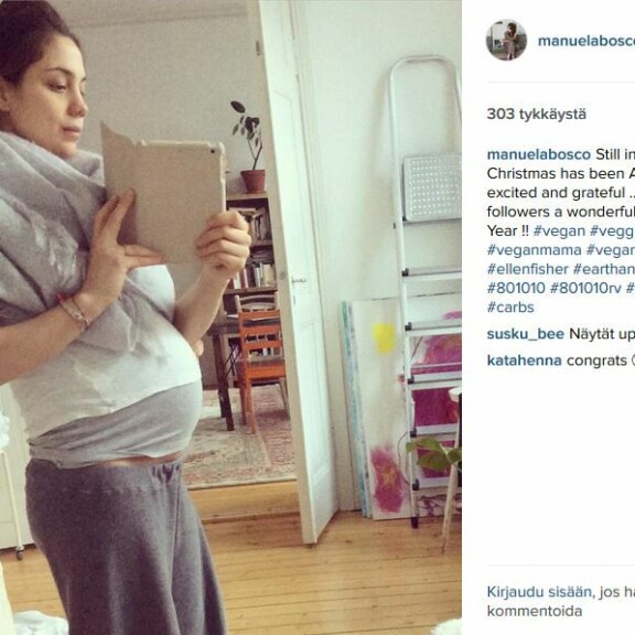 Rengastettu Manuela Bosco viimeisillään raskaana – vau, mikä vauvamasu!