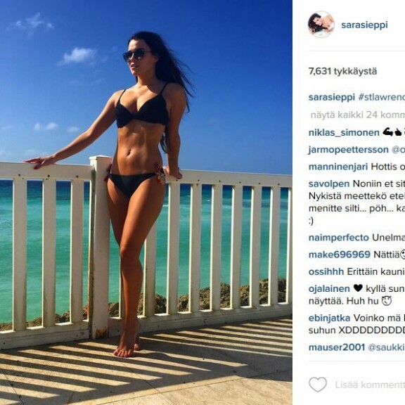 Sara Siepin kuumat bikinikuvat keräävät tykkäyksiä - jestas, miten rivoja kommentteja!