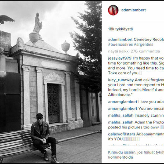 Mitä ihmettä, Sauli Koskinen ja Adam Lambert yhdessä hautausmaalla – kuvat!