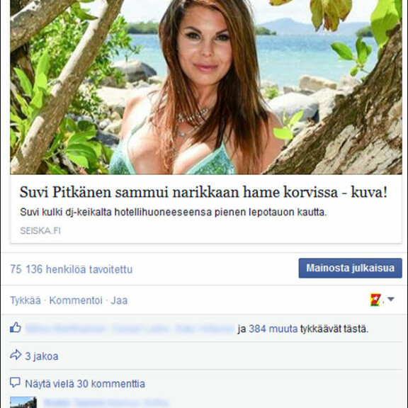 Näin Teppo Säkkinen kommentoi Suvi Pitkäsen sammumiskuvaa!