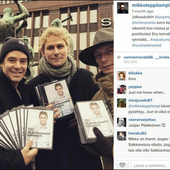 Supersuosittu julkkiskolmikko tempaisi Salkkareista tutun ehdokkaan puolesta - katso!