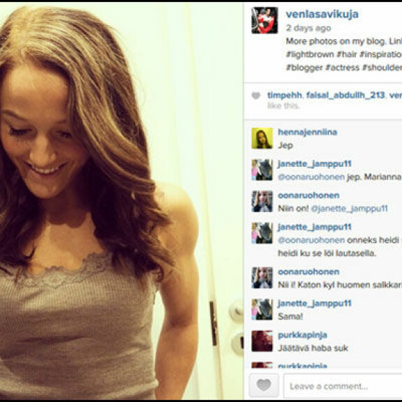 Wau, Salkkari-kaunottaren käsivarret jättävät monen miehenkin lihakset varjoonsa - kuva!