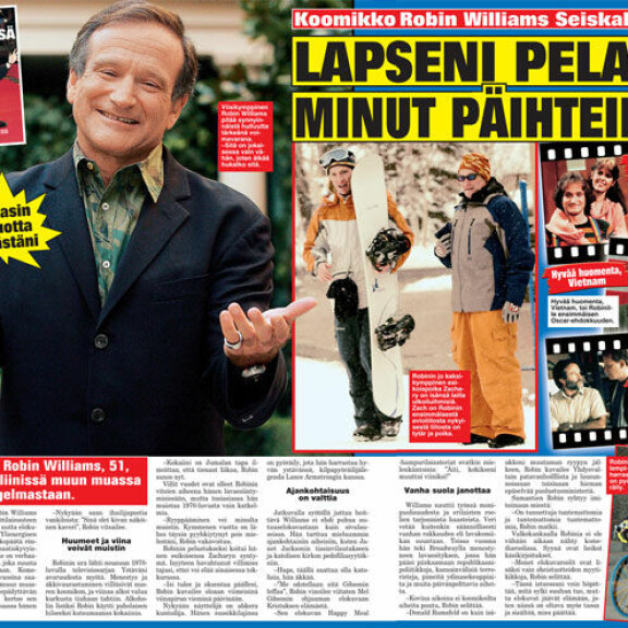 Robin Williams Seiskalle 2004: Viina ja kokaiini veivät 10 vuotta elämästäni