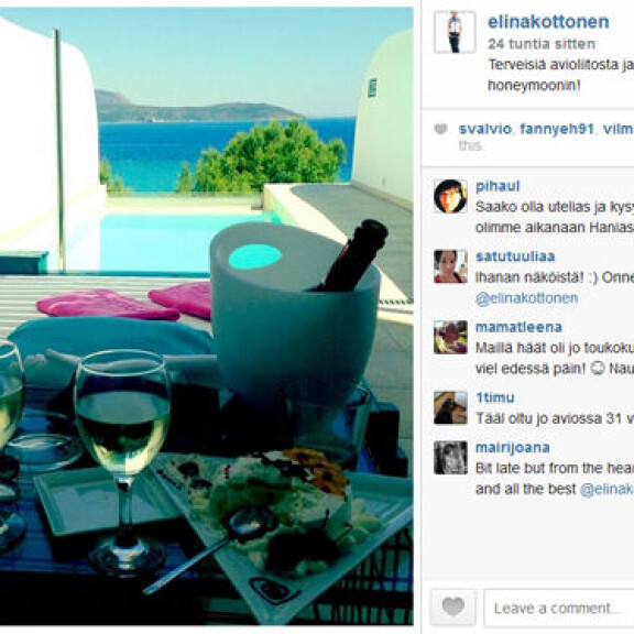 Elina Viitanen häämatkalla luksusresortissa - kuva!