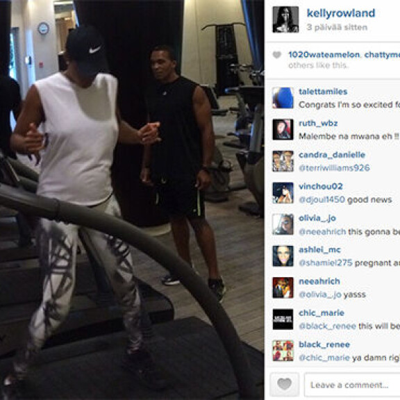 Laulaja Kelly Rowland treenaa kovaa raskaudestaan huolimatta - kuvat!