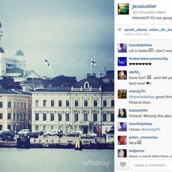Jessica Biel todella rakastaa Suomea - kuva!