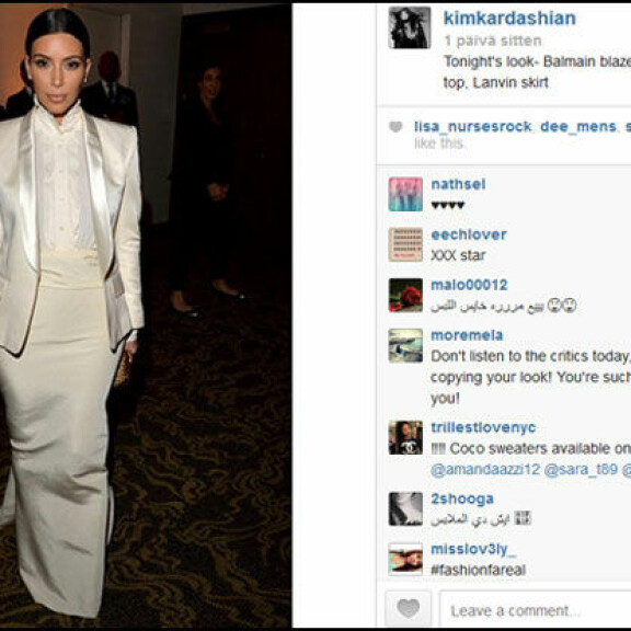 No nyt on tyylikästä, Kim Kardashian - napakymppi!