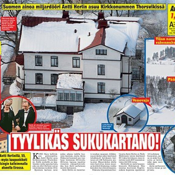 Antti Herlinillä on tontteja vaikka muille jakaa: tällainen on hänen perhetilansa - kuvat!