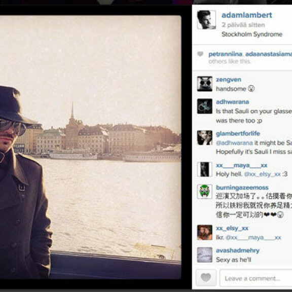 Sauli ja Adam Lambert Tukholmassa - julkaisivat mysteerikuvia!