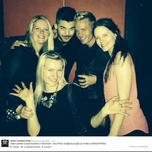 Sauli ja Adam Lambert Tukholmassa - julkaisivat mysteerikuvia!