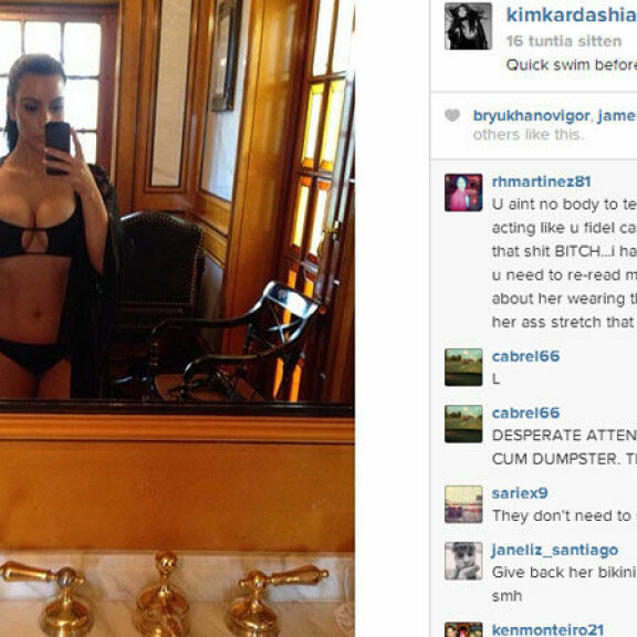 Huh, Kim Kardashian puristautui pikkusiskonsa bikineihin - vertailukuvat!
