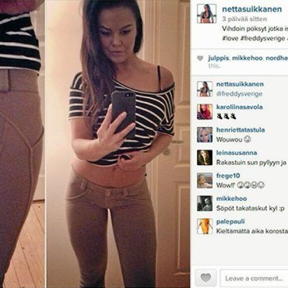 Wau, mikä farkkupeppu - mestarivalmentaja Suikkasen tytär luo uraa fitness-mallina!