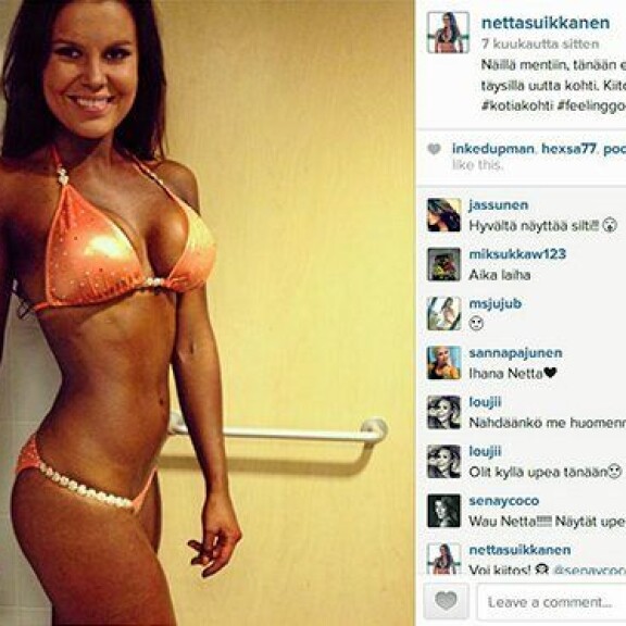 Wau, mikä farkkupeppu - mestarivalmentaja Suikkasen tytär luo uraa fitness-mallina!