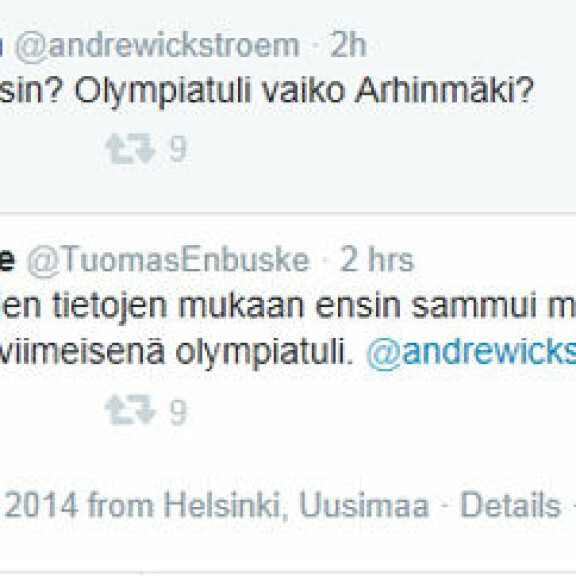 Julkkikset kettuilevat ministerille: Sammuiko ensin Arhinmäki vai olympiatuli?