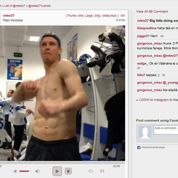 Leijonien Ossi Väänänen esitteli paljasta vartaloaan ja jorasi pukukopissa - joukkuekaveri videoi!