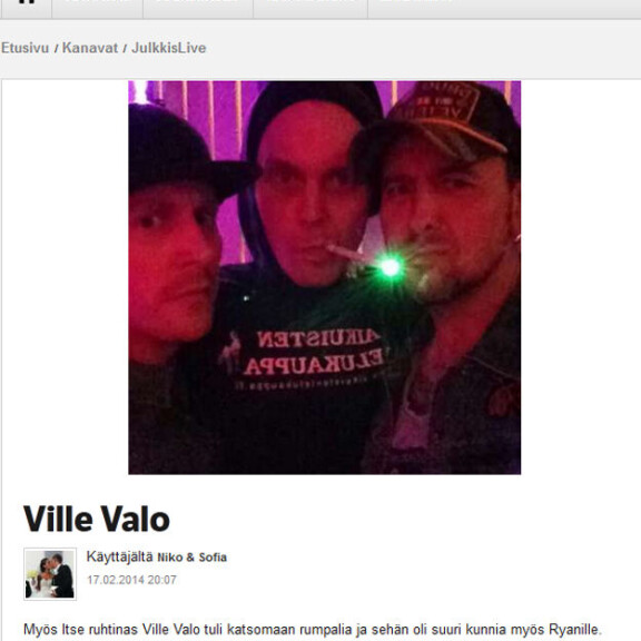 Oho, Ville Valo juhli Hunksien kanssa - kuvat!