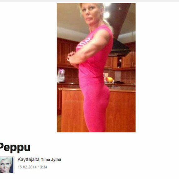 Vau, Tiina Jylhä latasi kuvan 51-vuotiaasta pepustaan - katso!